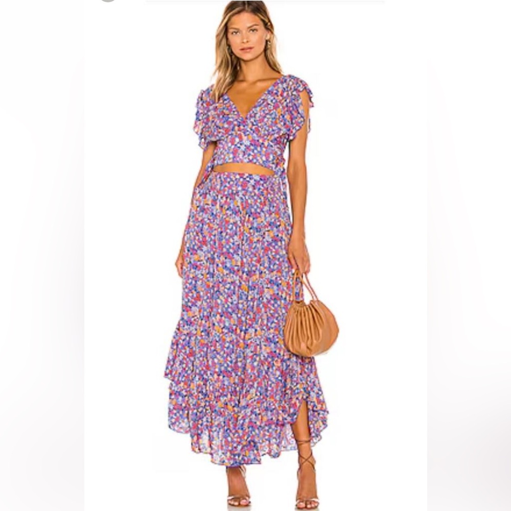 Free People Pretty Dayz Maxi Skirt floral multicolor